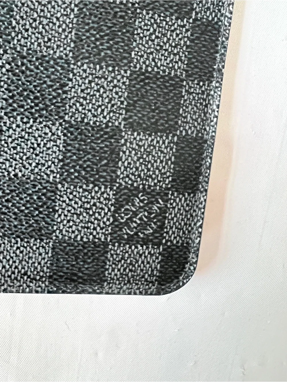 Louis Vuitton Damier Graphite Canvas Phone Folio Case black grey